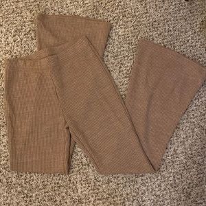 American Eagle tan flared pants, size medium